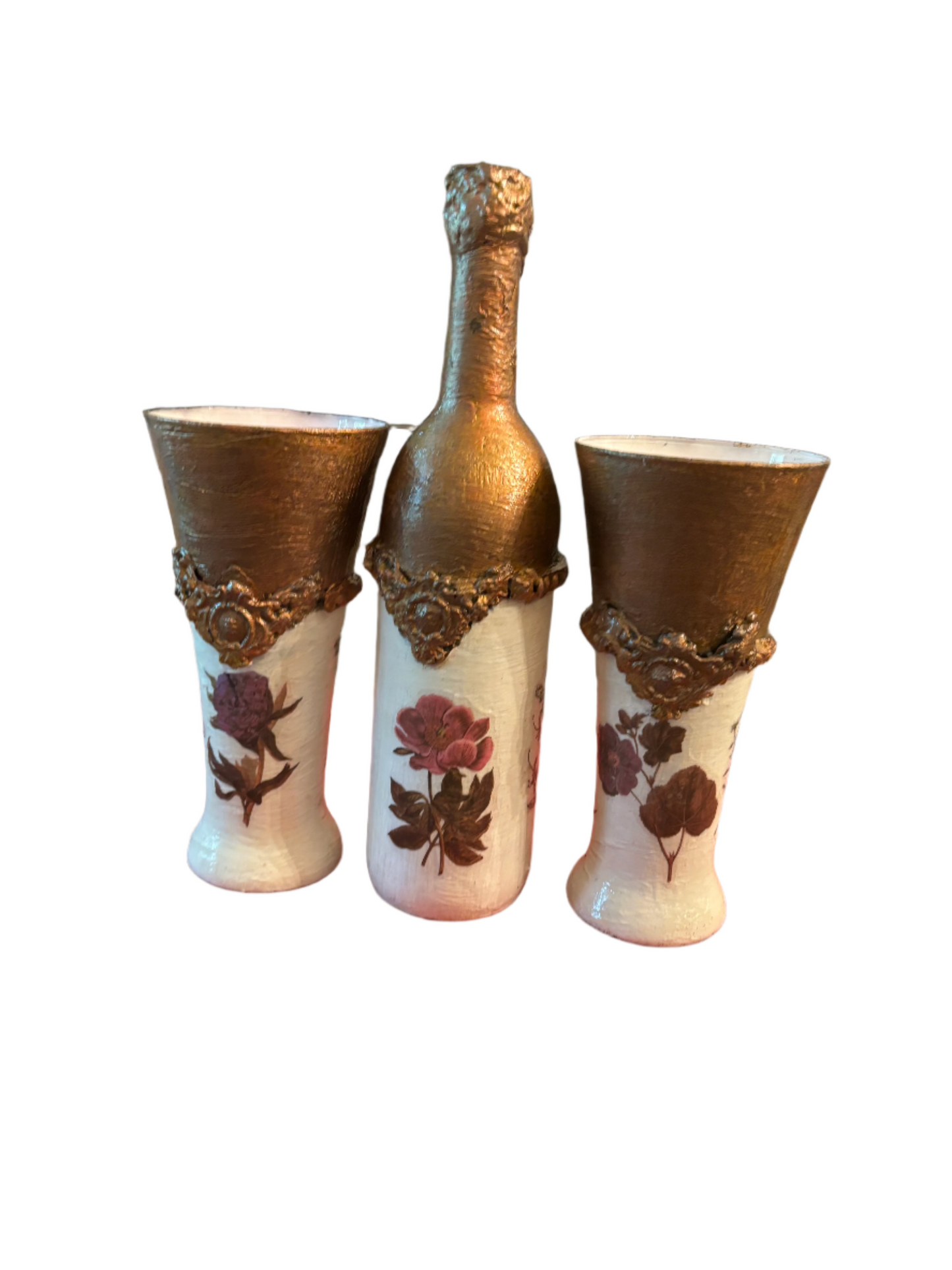 Assorted Vase & Bottle 3 Piece Sets - One of A Kind