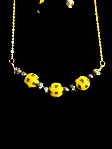 ELEGANT ASSORTED WOODEN BALLS NECKLACE SET