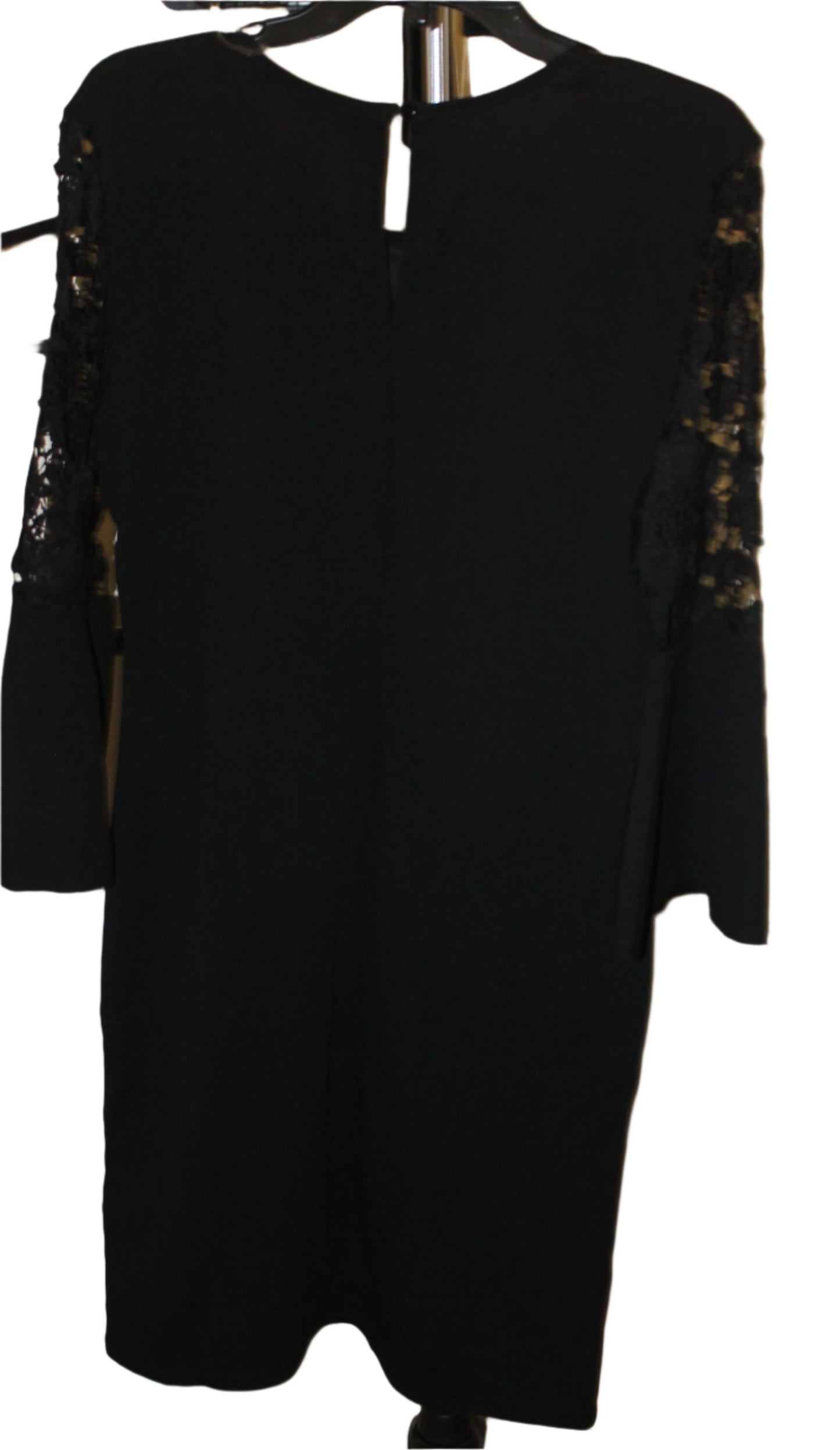 MILLE GABRIELLE BLACK STRETCHY 3/4 LENGTH SLEEVE NEW SHEATH DRESS, XL