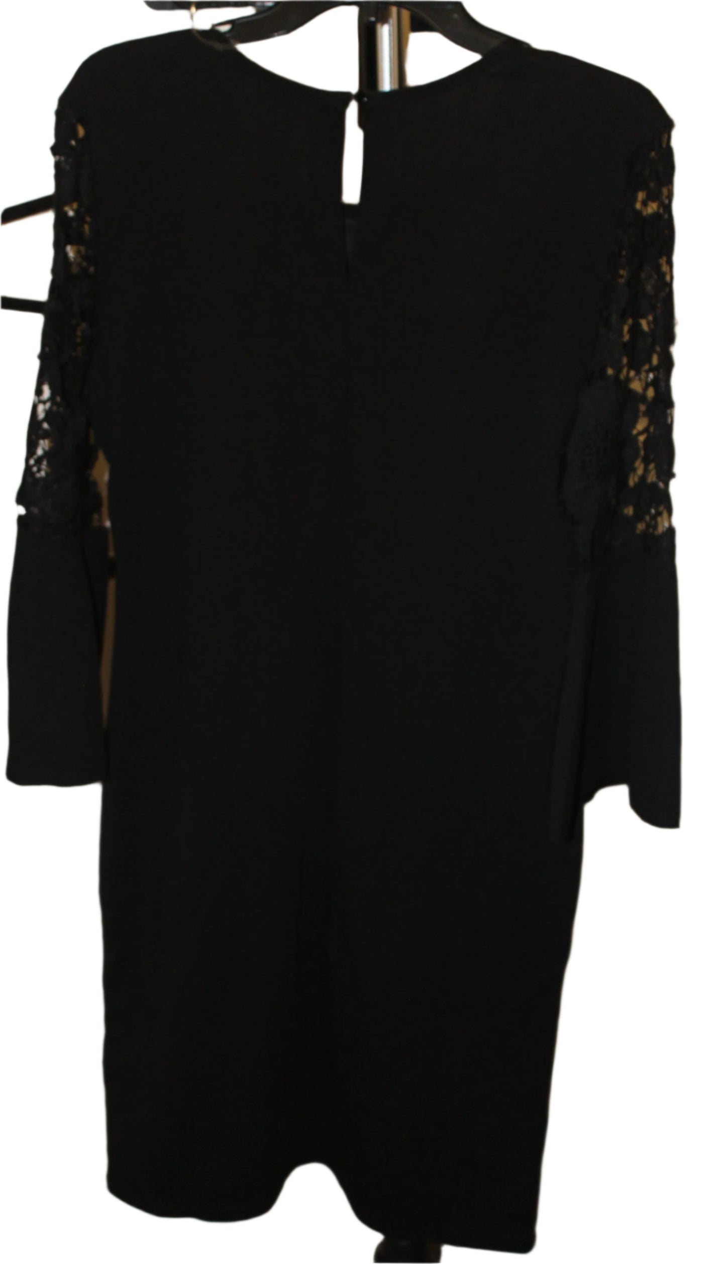 MILLE GABRIELLE BLACK STRETCHY 3/4 LENGTH SLEEVE NEW SHEATH DRESS, XL