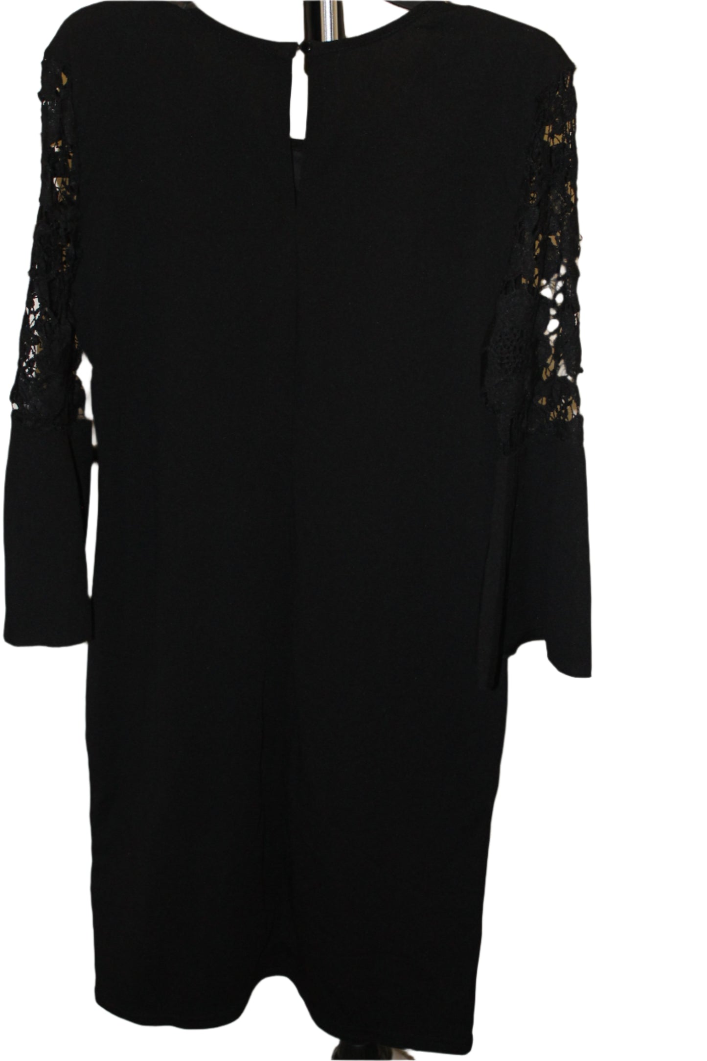 MILLE GABRIELLE BLACK STRETCHY 3/4 LENGTH SLEEVE NEW SHEATH DRESS, XL