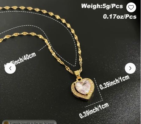 Jewelry Assorted Golden Necklaces, Elephant, Tree, Mama, Clear Stone