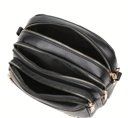 WOMEN'S SHOULDER/CROSSBODY BAGS 4 MULTI COMPARTMENTS ASSORTED COLORS
