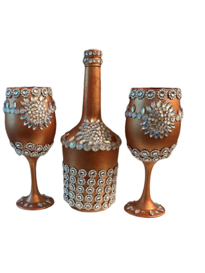 Assorted  Vase & Bottle 3 Piece Sets - One of A Kind