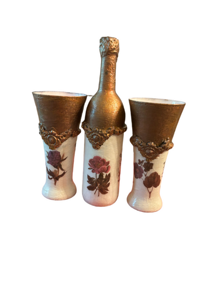 Assorted  Vase & Bottle 3 Piece Sets - One of A Kind