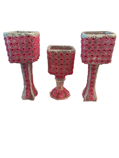 Assorted  Vase & Bottle 3 Piece Sets - One of A Kind