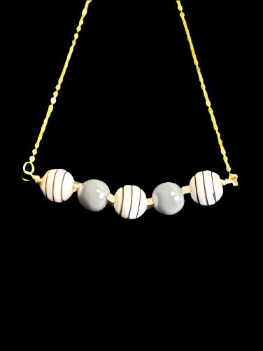 ELEGANT ASSORTED WOODEN BALLS NECKLACE SET