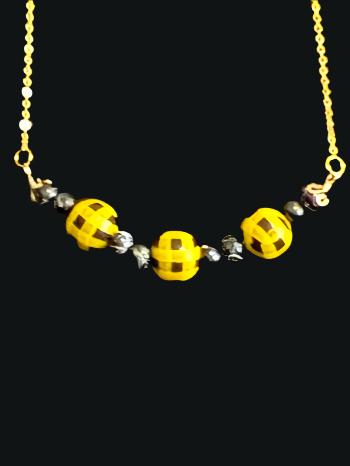 ELEGANT ASSORTED WOODEN BALLS NECKLACE SET