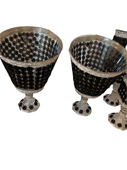 Hand Designed Home Decor 5 pcs entertainment set - 2 Ice/Flower etc. buckets, 3 Assorted Vases