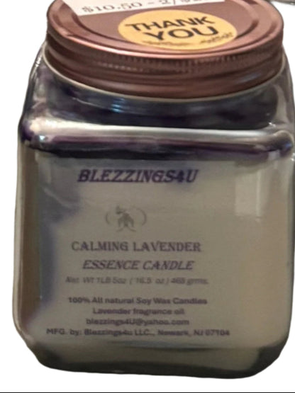 Candles - All Natural 100% Soy Candles - Assorted Scents, Sizes & Styles