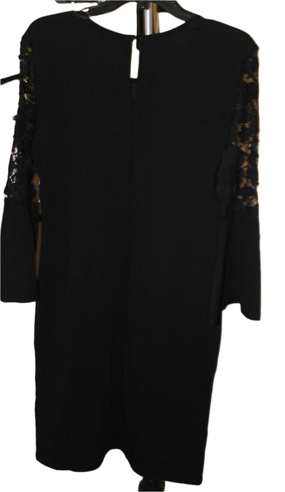 MILLE GABRIELLE BLACK STRETCHY 3/4 LENGTH SLEEVE NEW SHEATH DRESS, XL