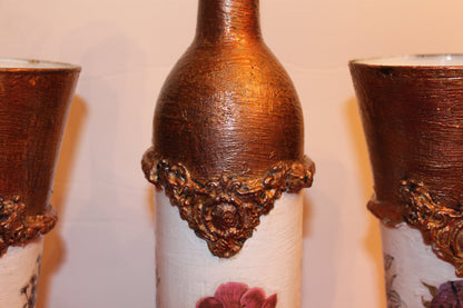 Assorted  Vase & Bottle 3 Piece Sets - One of A Kind