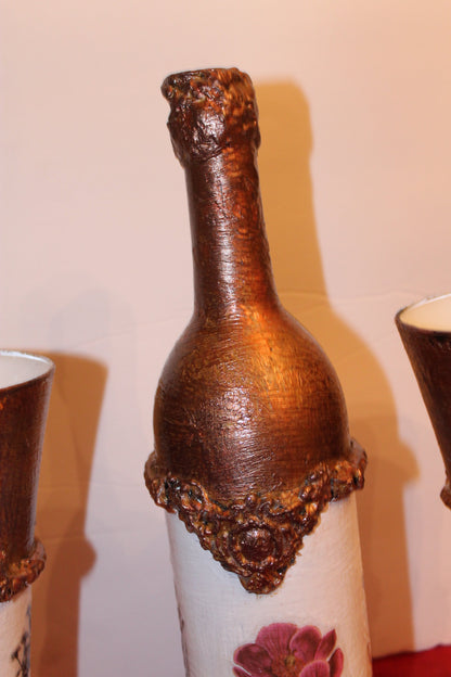 Assorted  Vase & Bottle 3 Piece Sets - One of A Kind