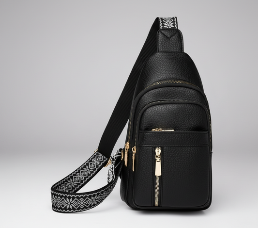 Crossbody bag with 4 compartments, faux leather