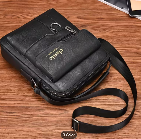 TRAVEL ESSENTIAL BACKPACK CROSSBODY BAG  PU LEATHER